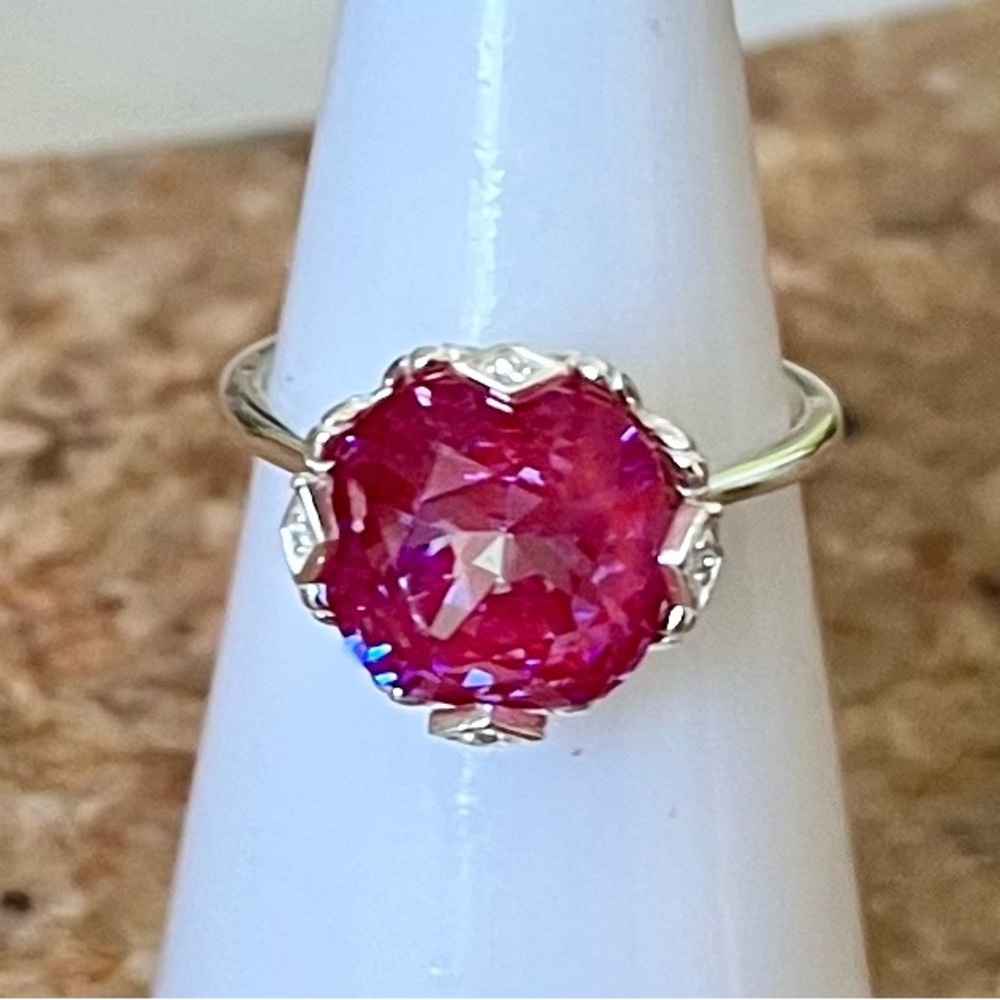 Fragrant Jewels Satin Collection Sugared Berries Round Solitaire Ring